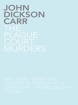 cover image of The Plague Court Murders